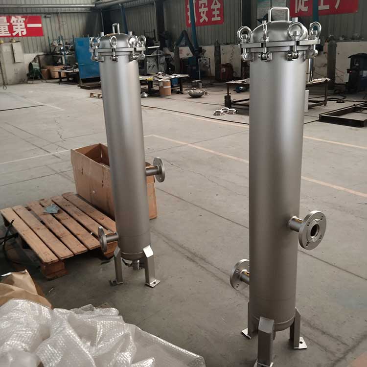 快裝法蘭式精密過濾器-帶支架-(5)